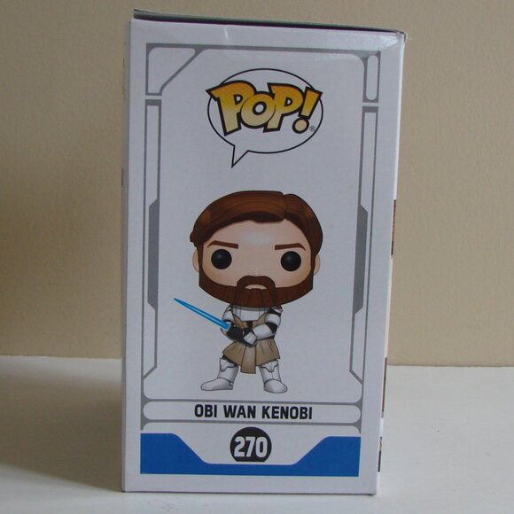 Funko Pop Star Wars Obi Wan Kenobi #270 Bobble-Head Near Mint NEW IN BOX NWT - Picture 4 of 13